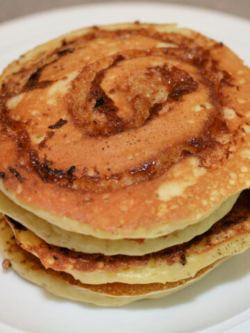 a stack of pancakes