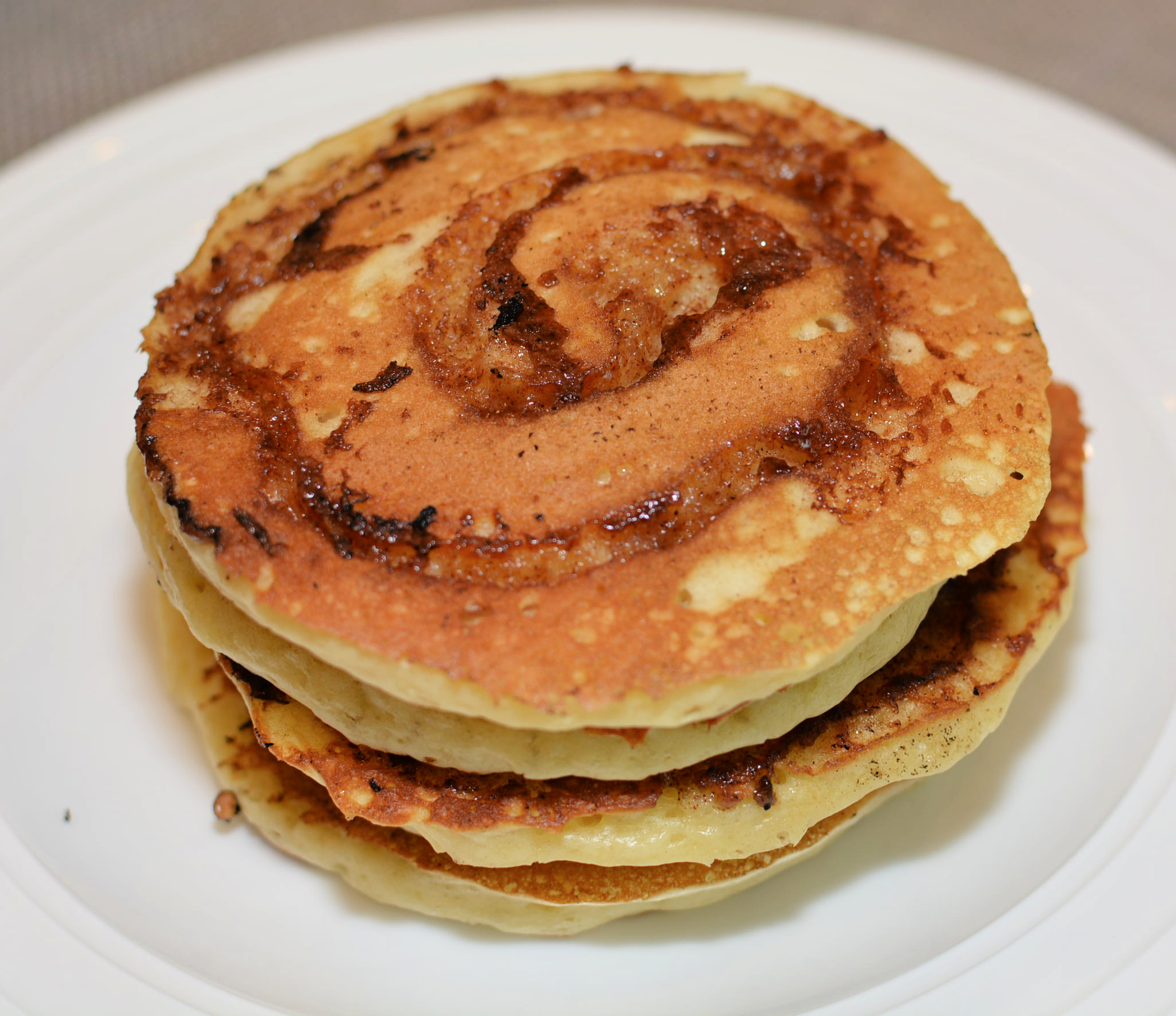 Cinnamon swirl pancakes the cookin chicks