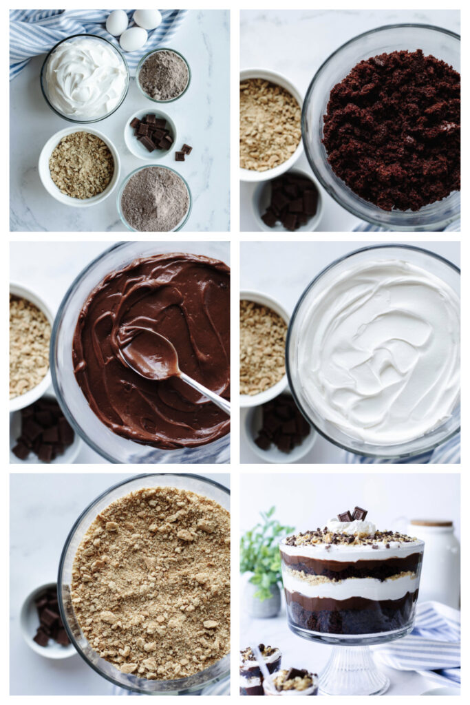 step by step on making a homemade trifle