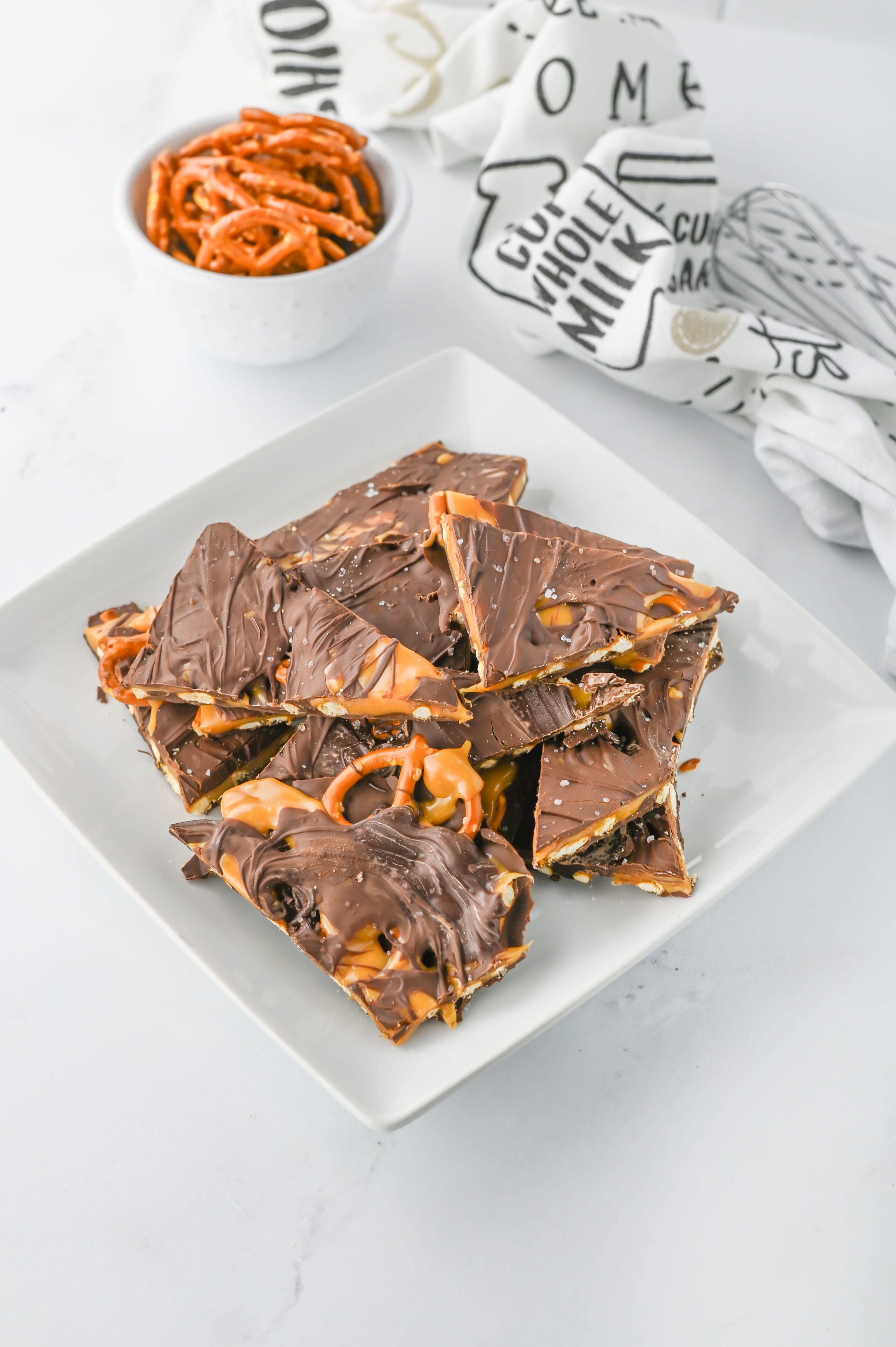 Salted Caramel Pretzel Bark