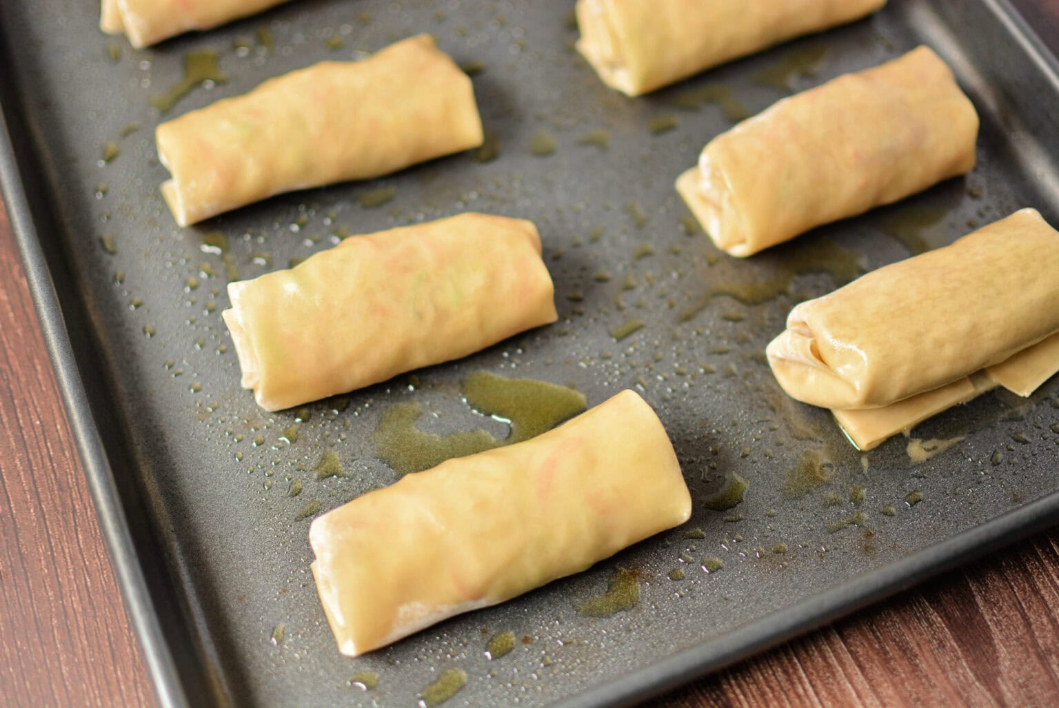 Crispy Oven Baked Egg Rolls The Cookin Chicks