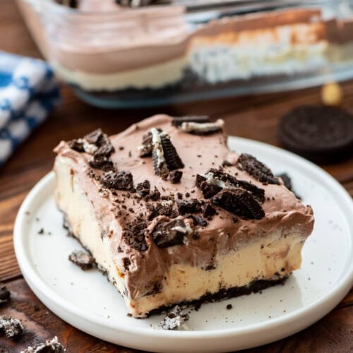 Chocolate Peanut Butter Dirt Cake The Cookin Chicks