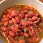 Charro Beans in a bowl ready to eat.