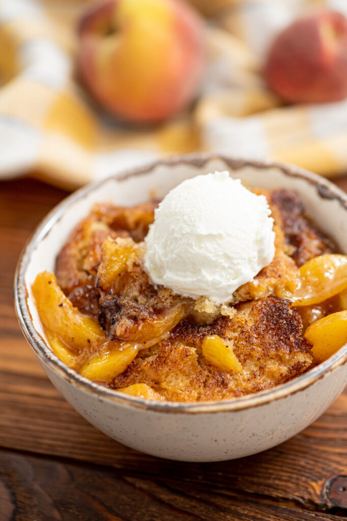 a southern dessert made with fresh peaches