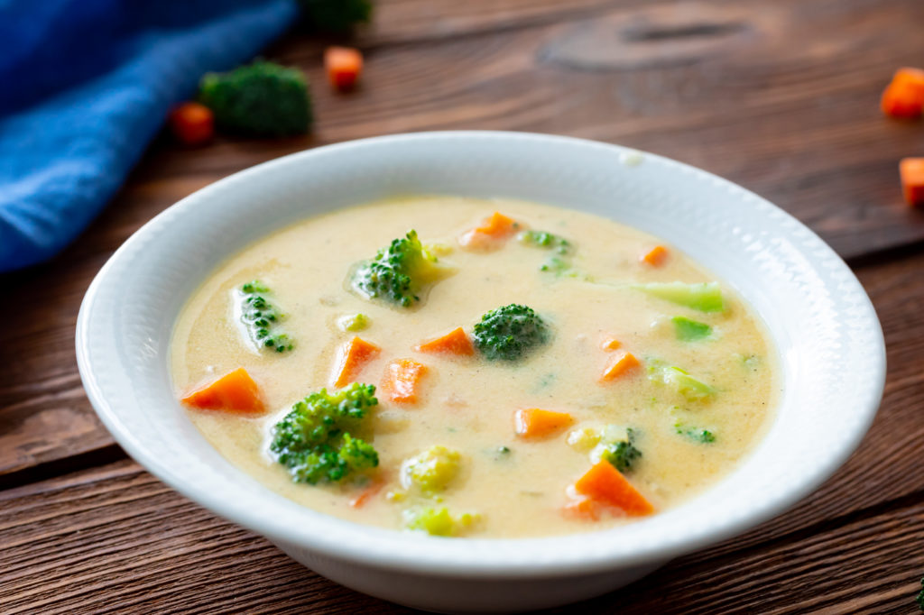Warm, fresh, cheesy Broccoli Cheese Soup