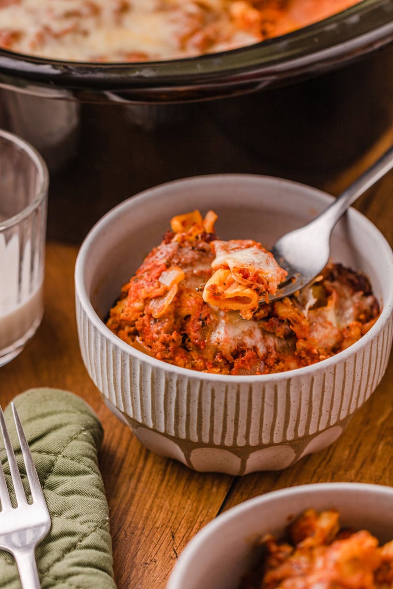 Crock Pot Baked Ziti The Cookin Chicks