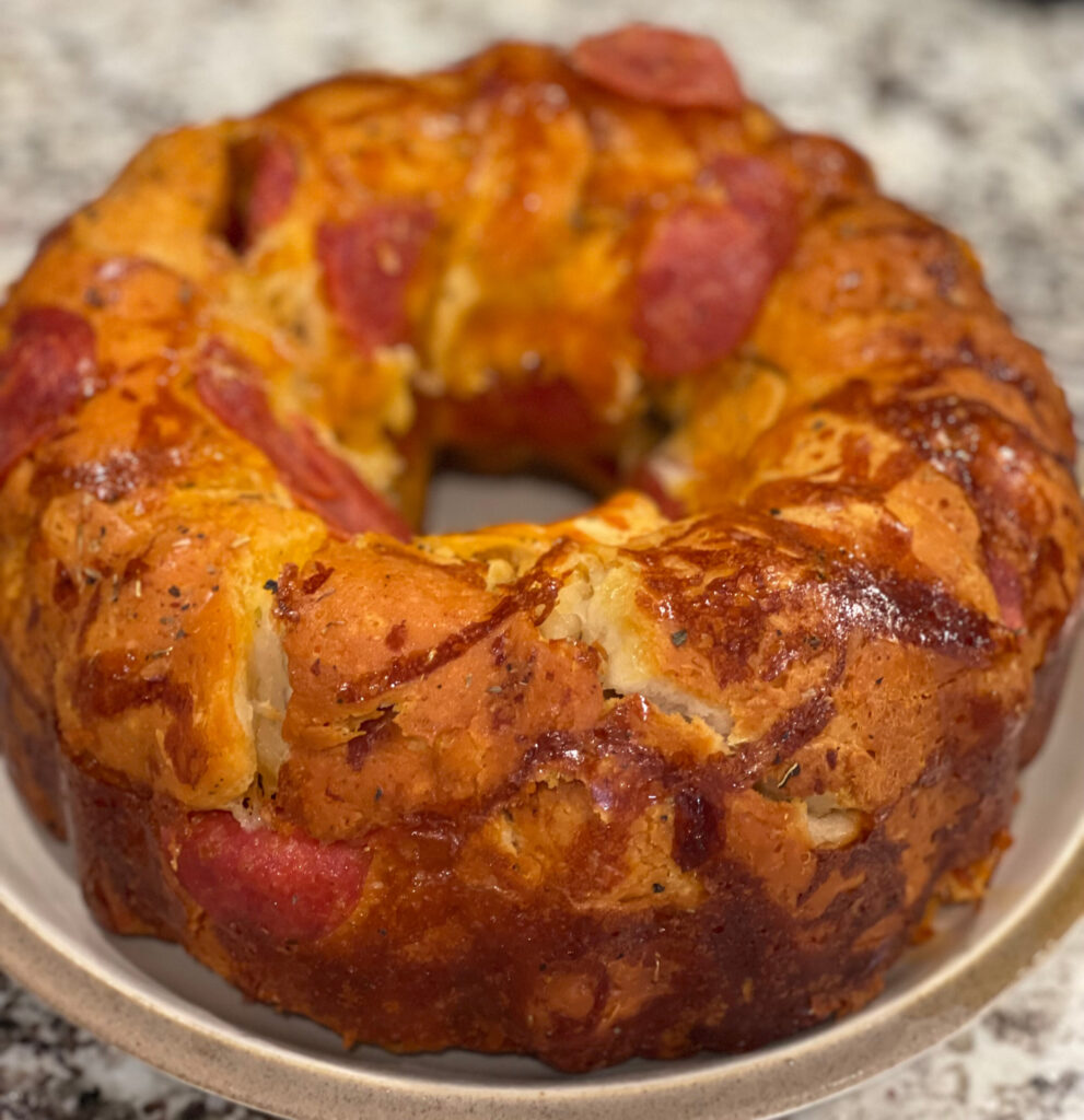 monkey bread with all the flavors of pizza