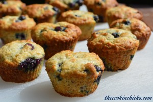 banana blueberry muffins