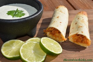 baked honey lime chicken taquitos