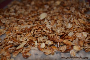 coconut oil honey almond granola