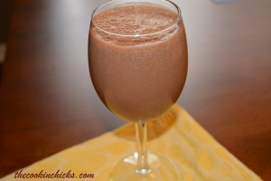 chocolate banana power smoothie