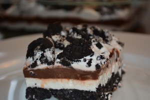 chocolate oreo pudding bars