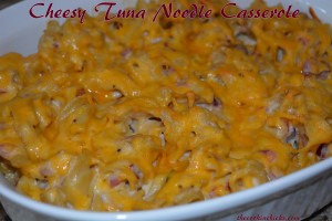cheesy tuna noodle casserole