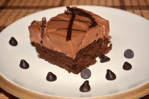 chocolate mousse brownies