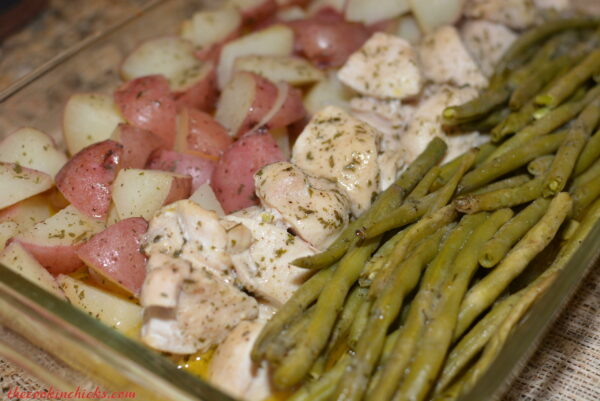 Ranch Chicken w/ Green Beans and Potatoes - The Cookin Chicks
