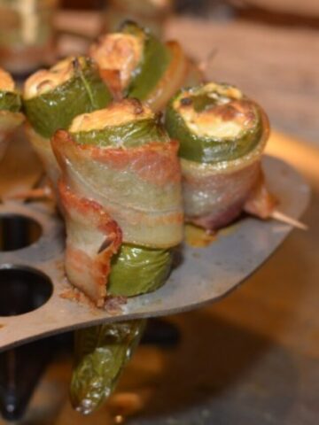 goat cheese stuffed jalapenos wrapped in bacon