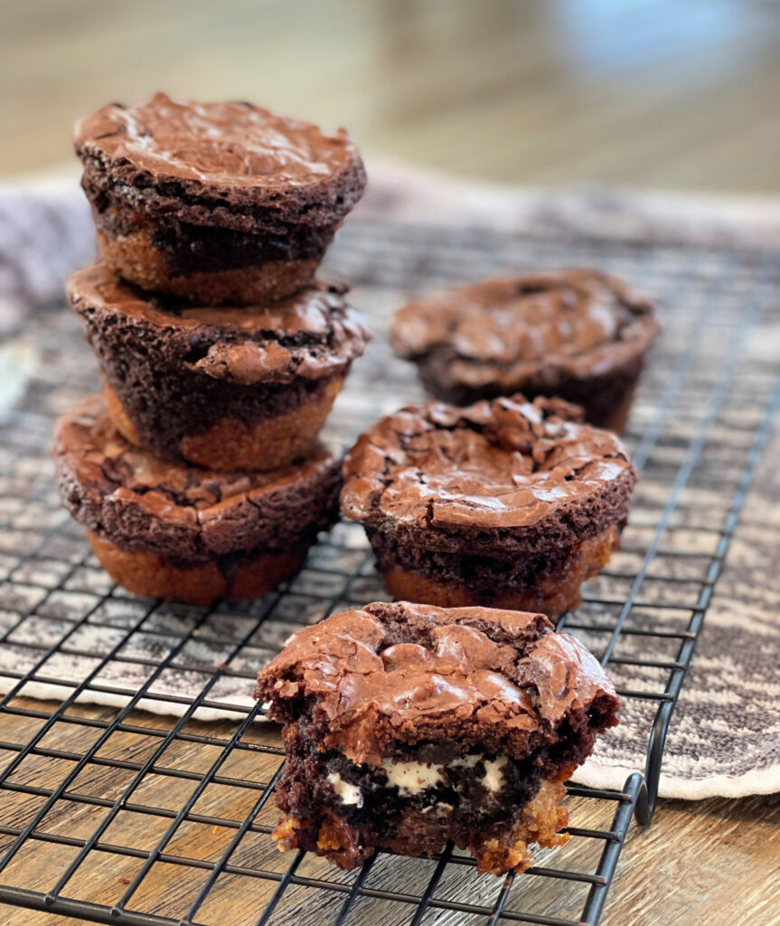 chocolate chip cookie dough, Oreos, and brownies combined into one sweet treat