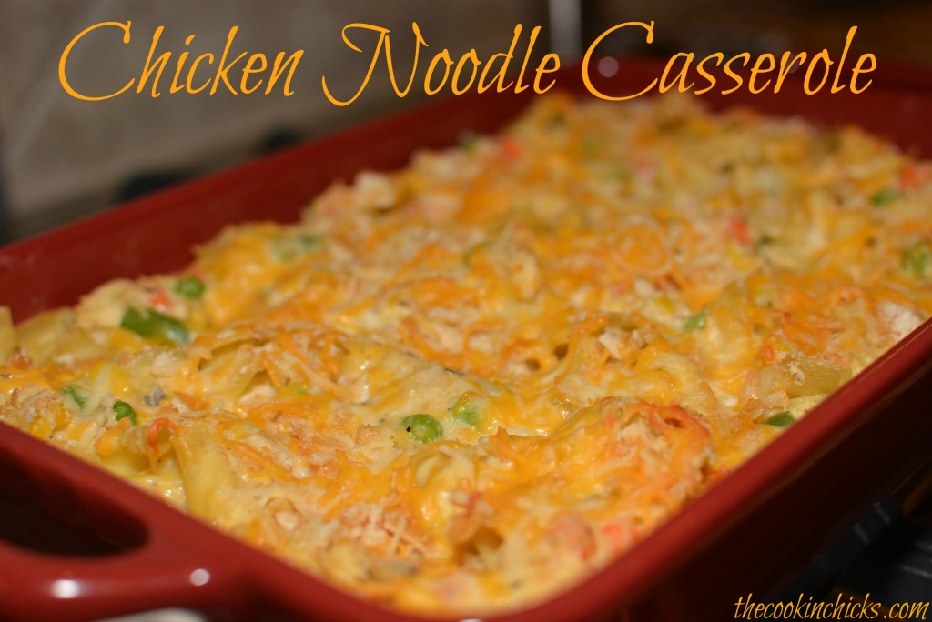 tender pasta, shredded chicken, mixed veggies, and cheese combined into a flavorfl chicken casserole