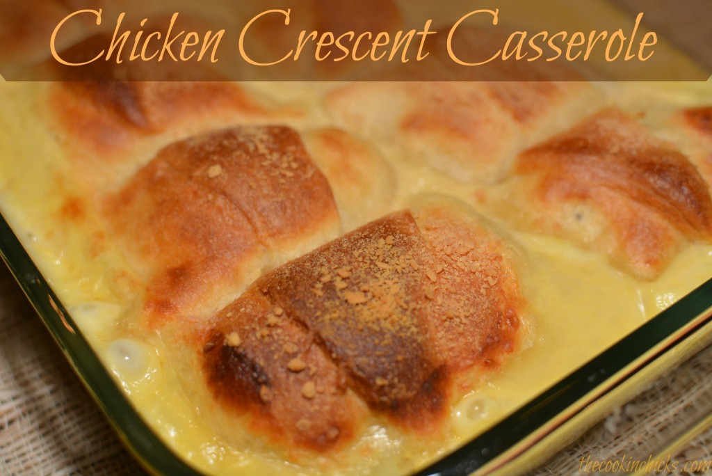 crescent rolls stuffed with chicken and baked in a chicken gravy