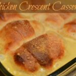 shredded chicken combined with cream cheese and stuffed in crescent rolls. Baked in a flavorful gravy to create a casserole