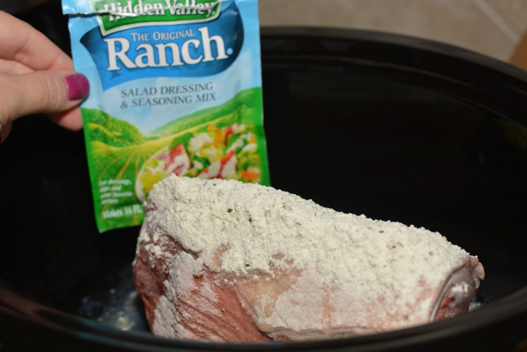 ranch mix sprinkled over chuck roast