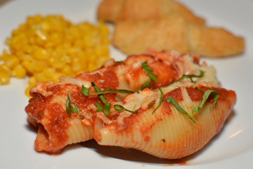 tender pasta shells stuffed with beef and sauce combined with all the flavors of lasagna