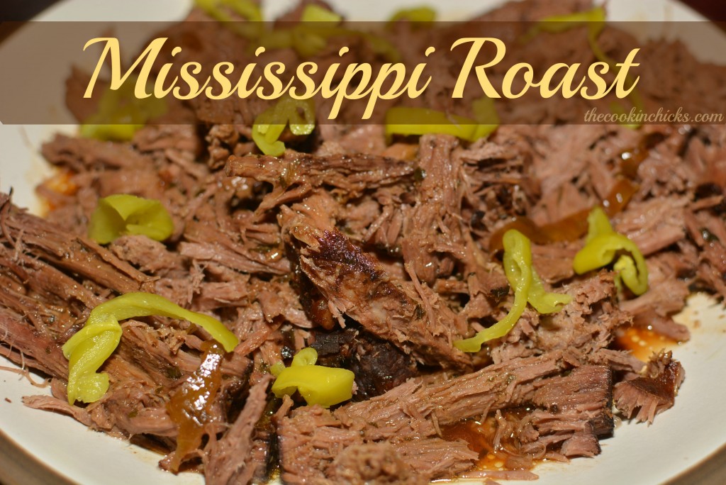 tender Mississippi roast made using only 6 ingredients in the slow cooker