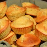 fluffy and flavorful cornbread muffins with green chiles throughout