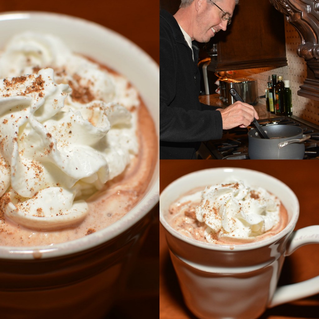 homemade hot cocoa made using only a few pantry staple ingredients