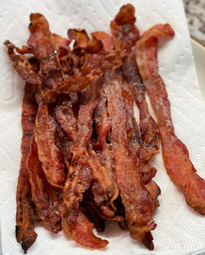 crispy, perfectly cooked bacon using the oven