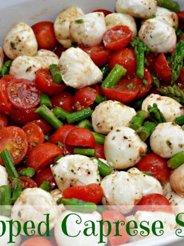 mozzarella, tomatoes, and basil combined into a tasty salad