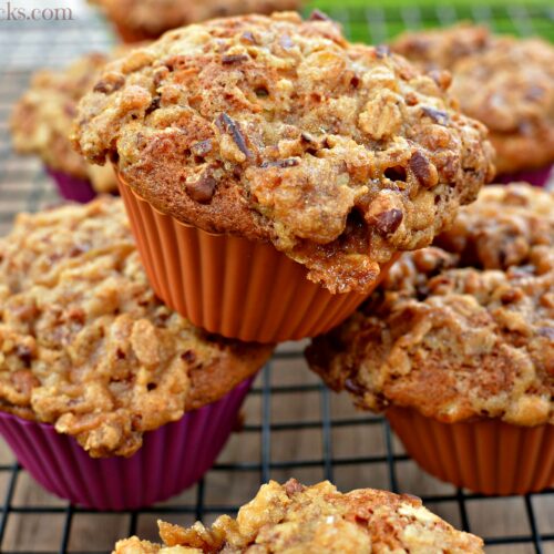 Banana Pecan Muffins - The Cookin Chicks