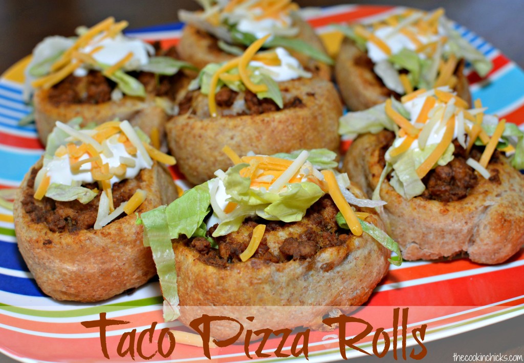 taco seasoned beef rolled into premade pizza crust and served with your favorite toppings as a taco roll