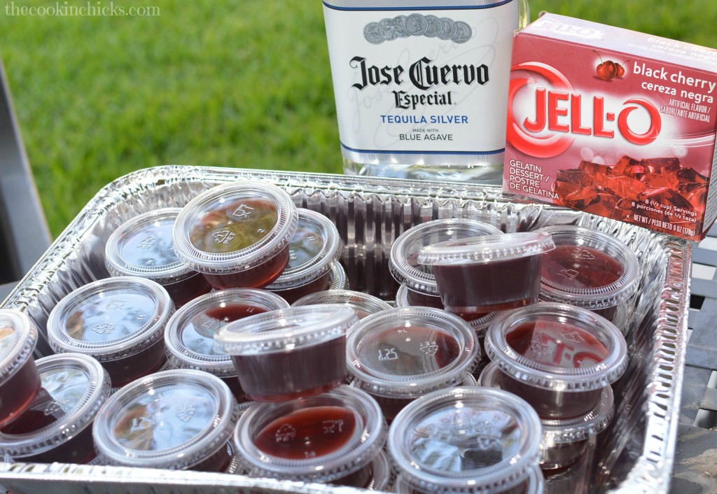 tequila and jello mix combined into tasty jello shots