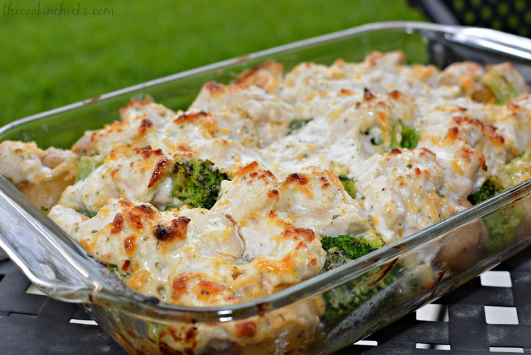 Chicken, Broccoli and Potato Casserole - The Cookin Chicks