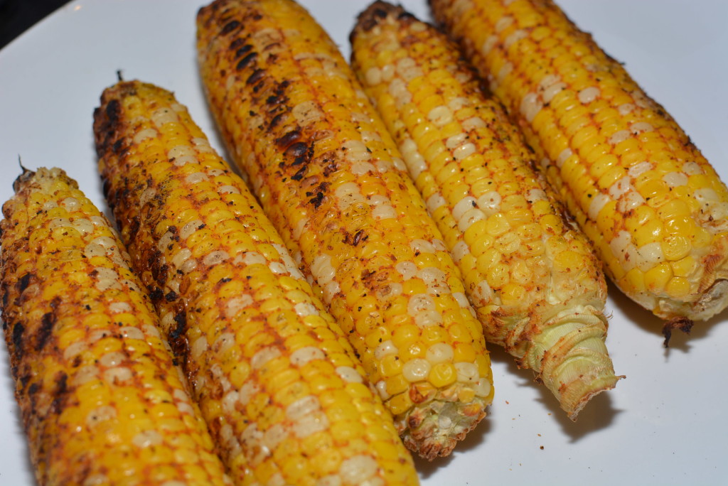 seasoned grilled corn on the cob