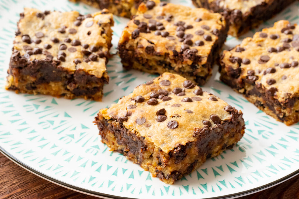 moist, flavorful brownies with chocolate chips and bananas