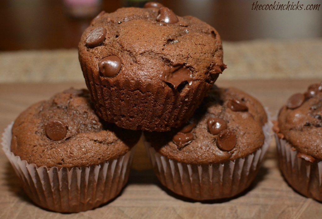 Death by Chocolate Muffins - The Cookin Chicks