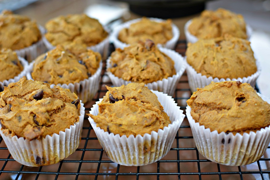 3 Ingredient Pumpkin Spice Muffins cooling before enjoying!