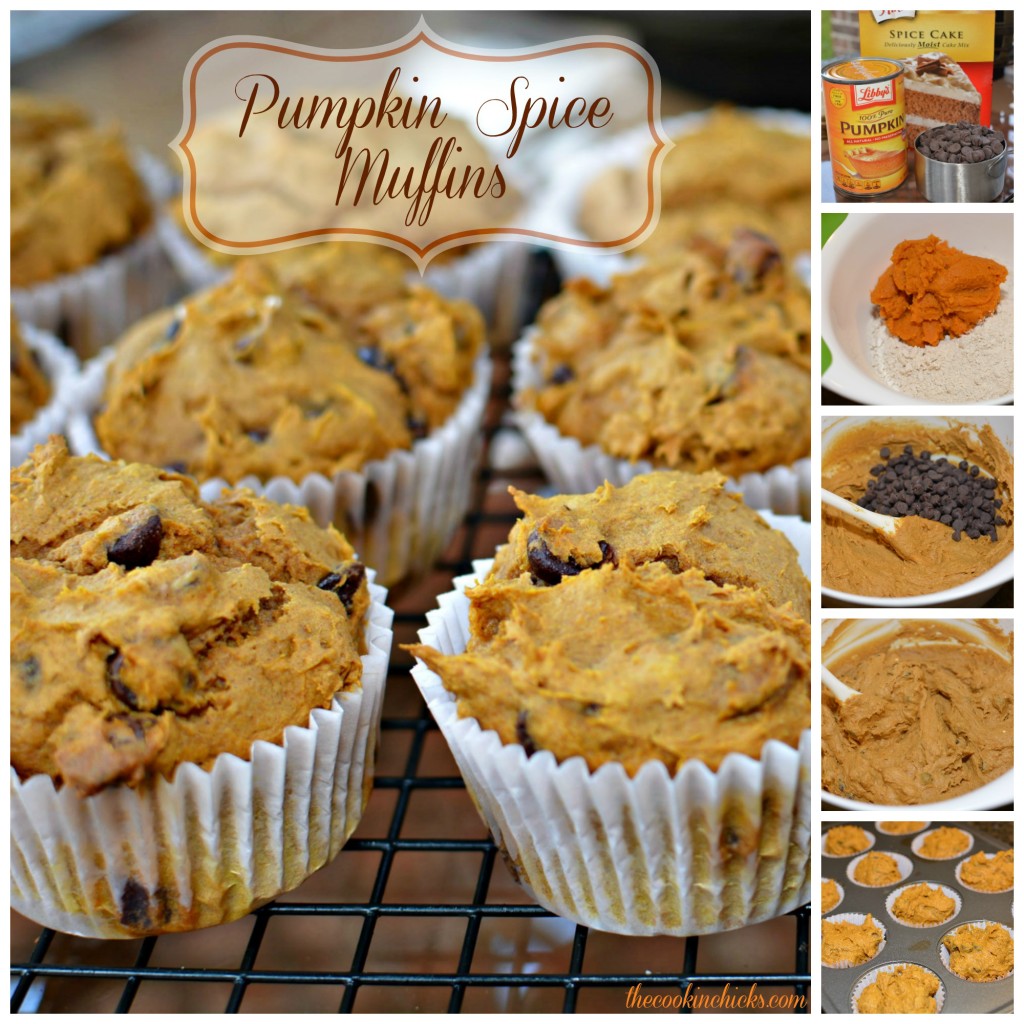 3 Ingredient Pumpkin Spice Muffins