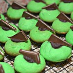 sugar cookies with a chocolate mint filling