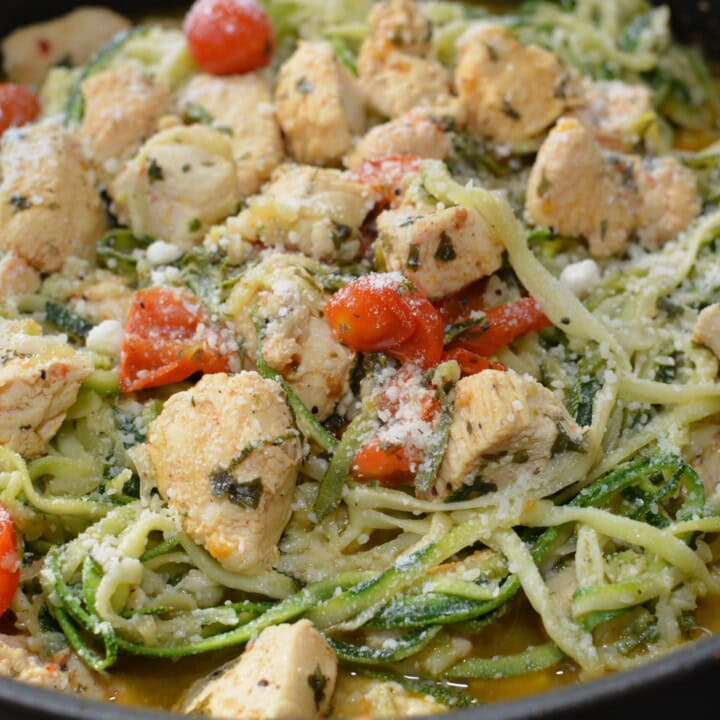 Lemon Garlic Chicken Zoodles The Cookin Chicks