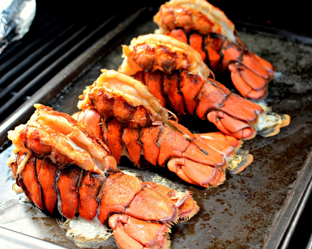 lobster cooked on the grill and ready in less than 10 minutes
