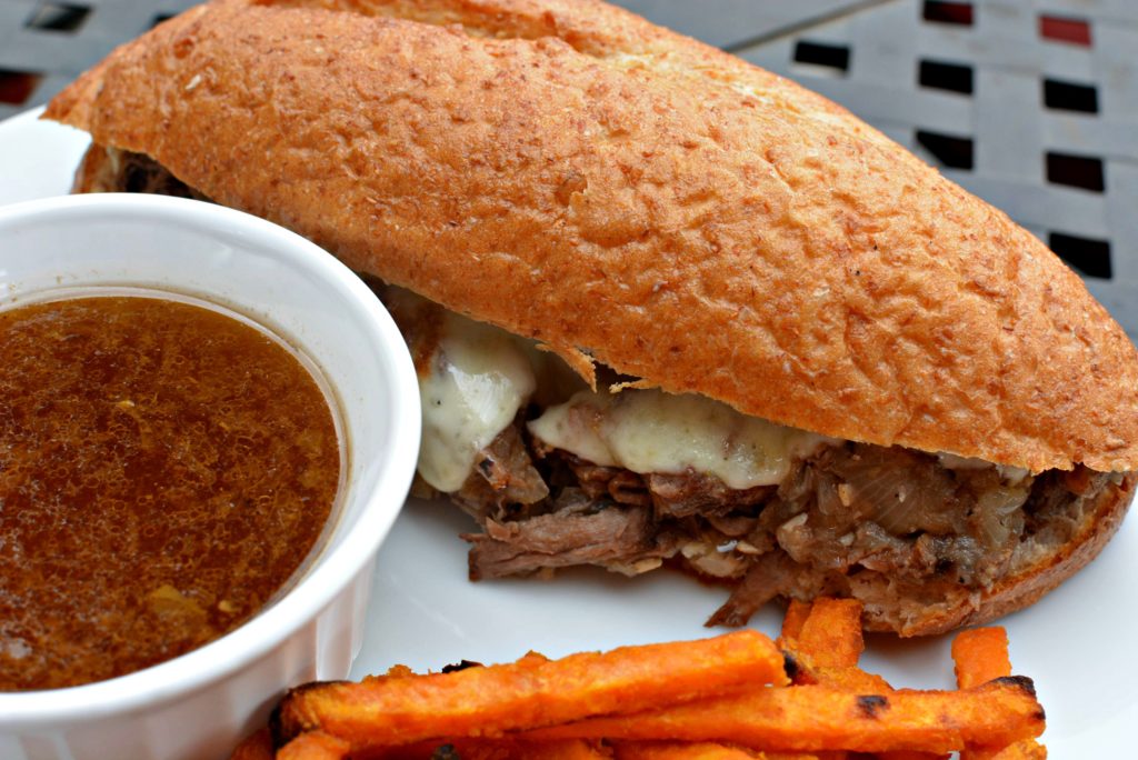 Slow Cooker French Dip Sandwiches - The Cookin Chicks
