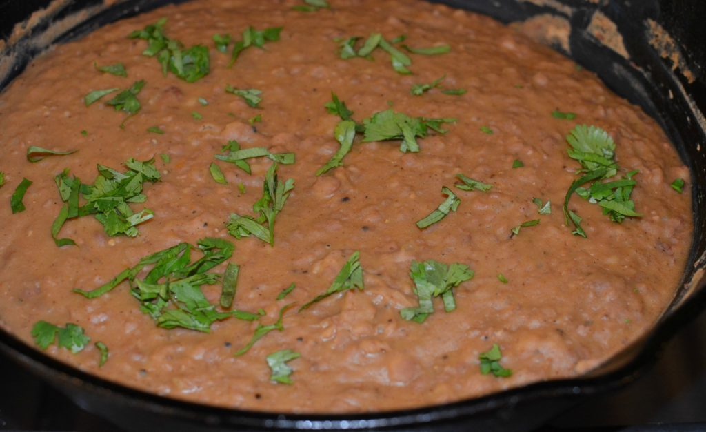 Fresh and creamy refried beans!