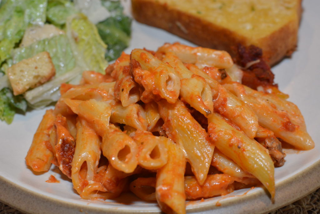 shortcut cheesy baked ziti
