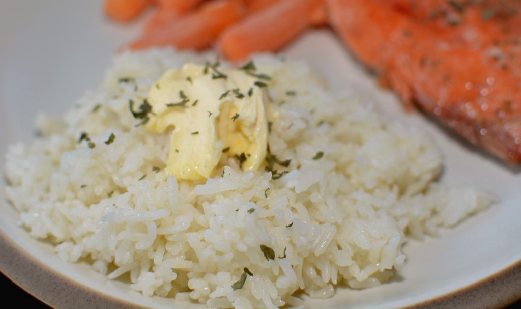 flavorful, fluffy jasmine rice cooked in the instant pot