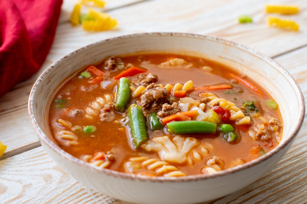 Vegetable Beef Noodle Soup - easy, hearty and comforting soup recipe!