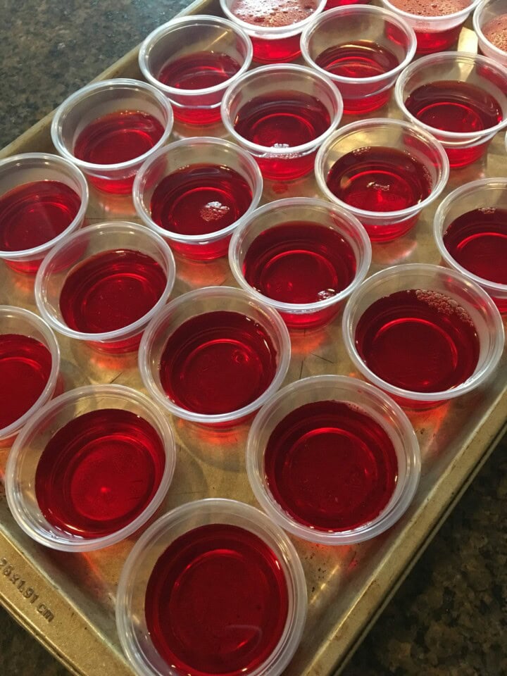 Fireball Jello Shots The Cookin Chicks