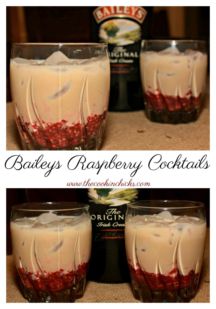 a creamy raspberry coffee cocktail